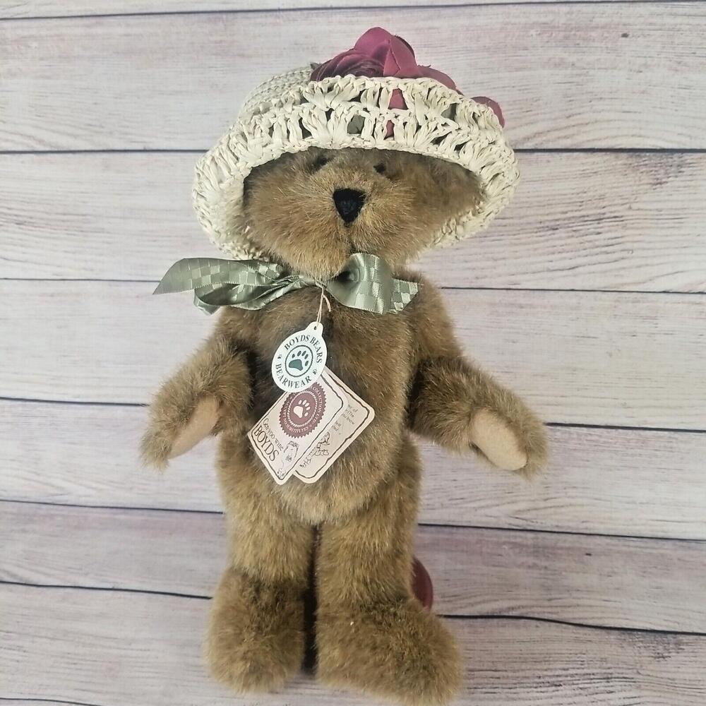 Boyds Bears Adeline Labearsley Plush Fabric 12" Fully Jointed, Retired #912657